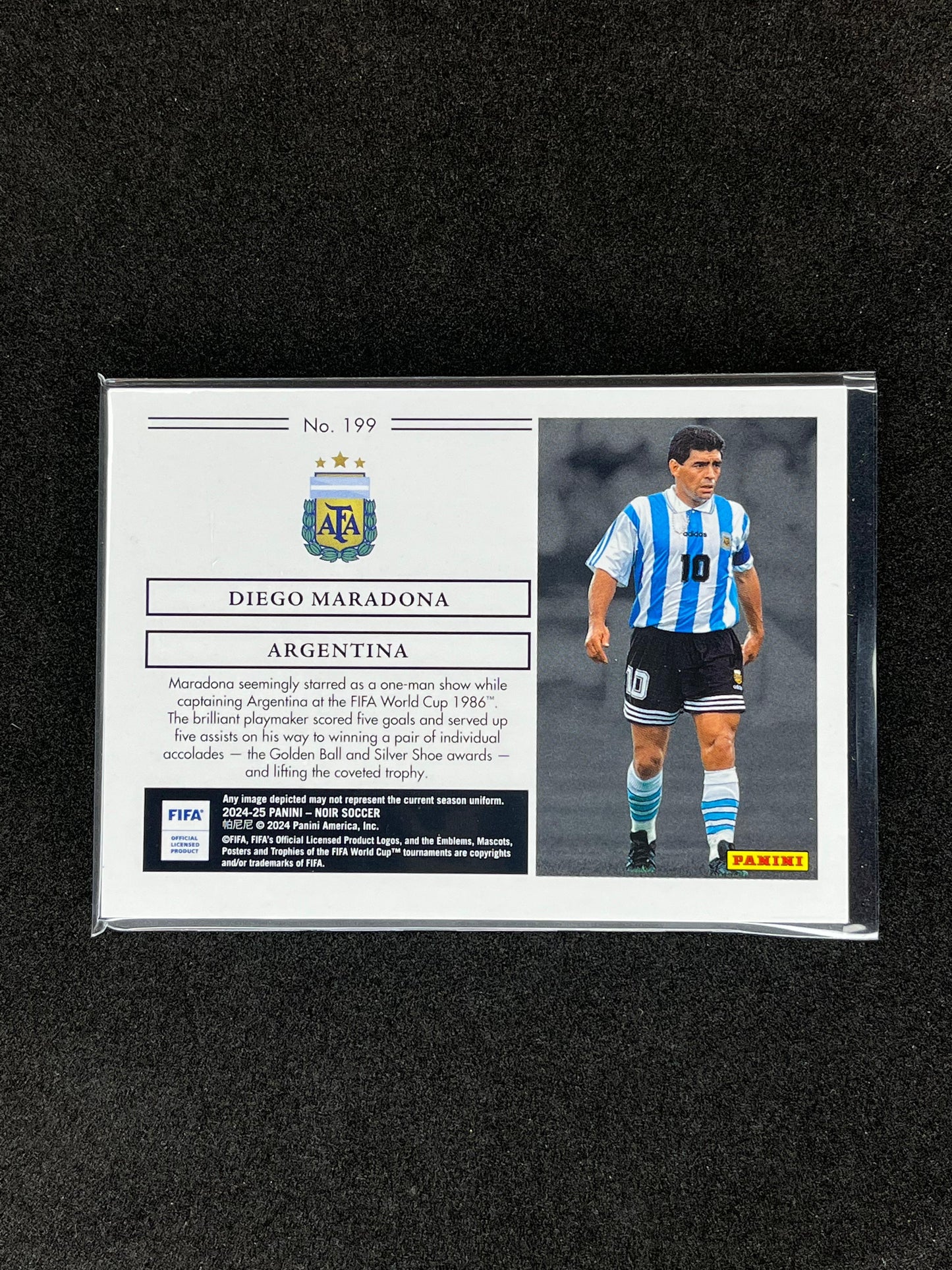 DIEGO MARADONA - 2024/25 PANINI NOIR /80 #199