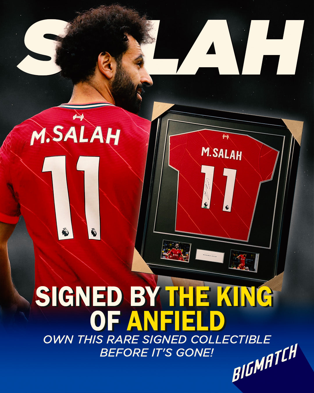Exclusive Mohamed Salah Signed Jersey – Limited Edition Liverpool FC Collectible