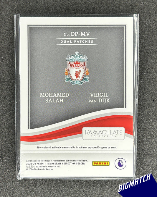Van Dijk & Mohamed Salah - 2023-24 PANINI IMMACULATE COLLECTION SOCCER - PATCH