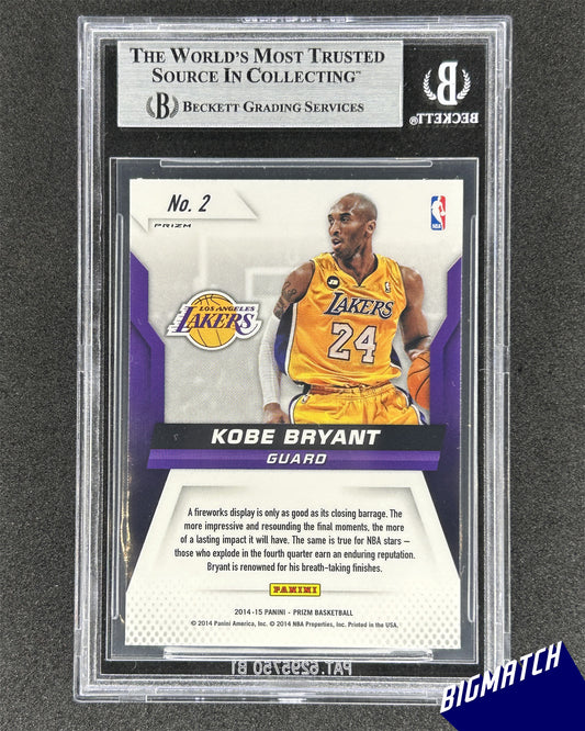 KOBE BRYANT - 2014-15 PANINI PRIZM - BECKETT 9