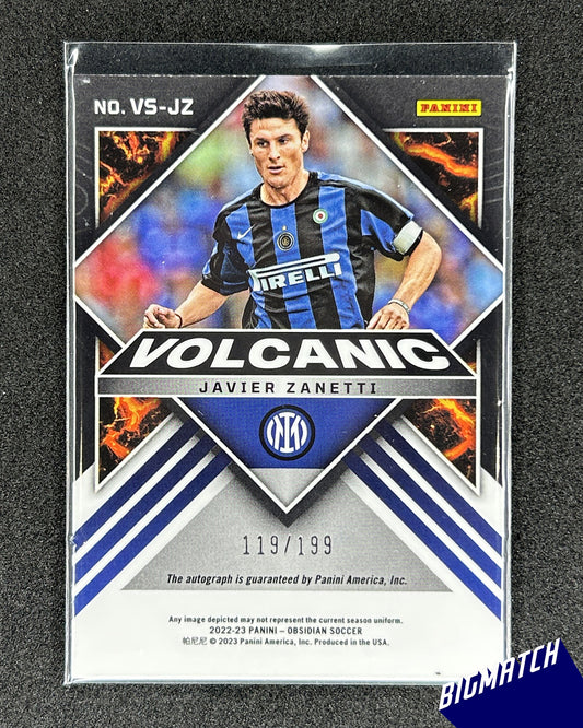 Javier Zanetti - 2022-23 PANINI OBSIDIAN SOCCER SIGNATURE