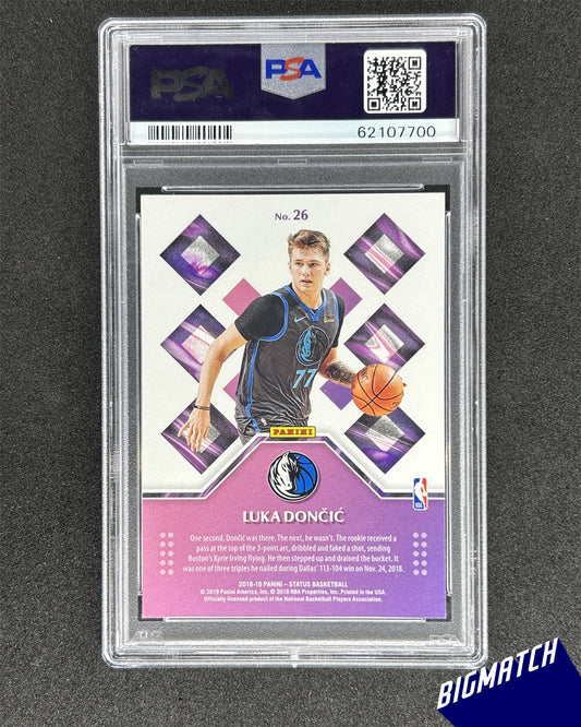 LUKA DONCIC - 2018 PANINI STATUS ROOKIE CREDENTIALS PSA 8