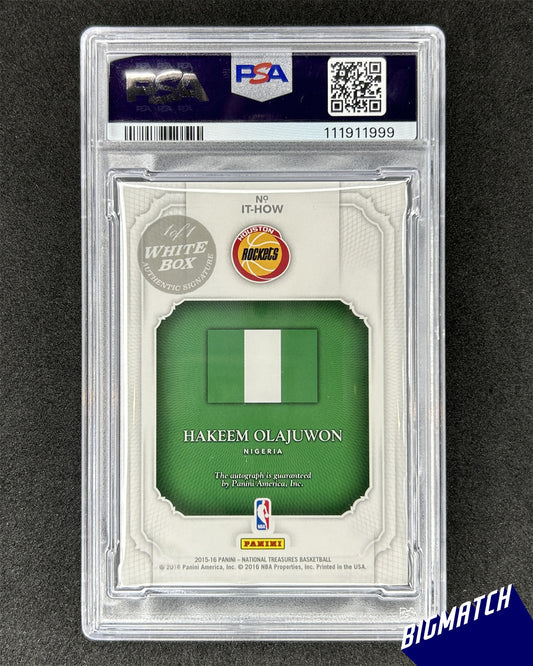 Hakeem Olajuwon - 2015 National Treasures Basketball - PSA 5