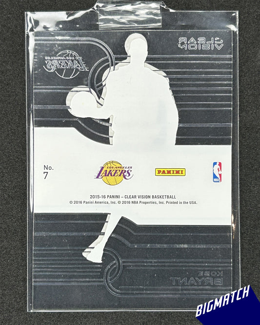 KOBE BRYANT - 2015 PANINI CLEAR VISION BASKETBALL