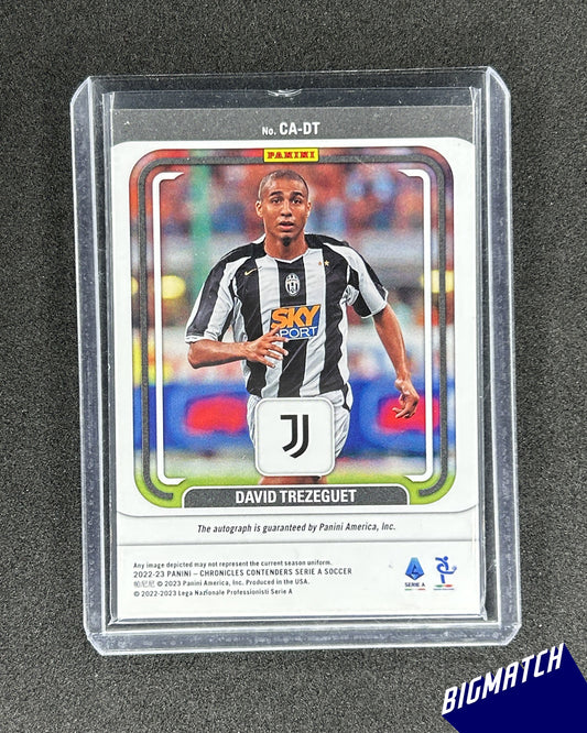 David Trezeguet - 2022-2023 PANINI CHRONICLES CONTENDERS SERIE A SOCCER SIGNATURE