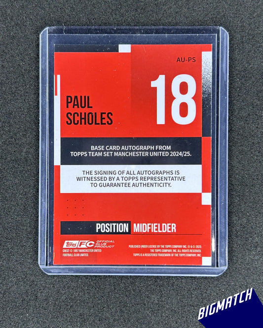Paul Scholes - 2025 TOPPS FC OFFICIAL CLUB PRODUCT SIGNATURE