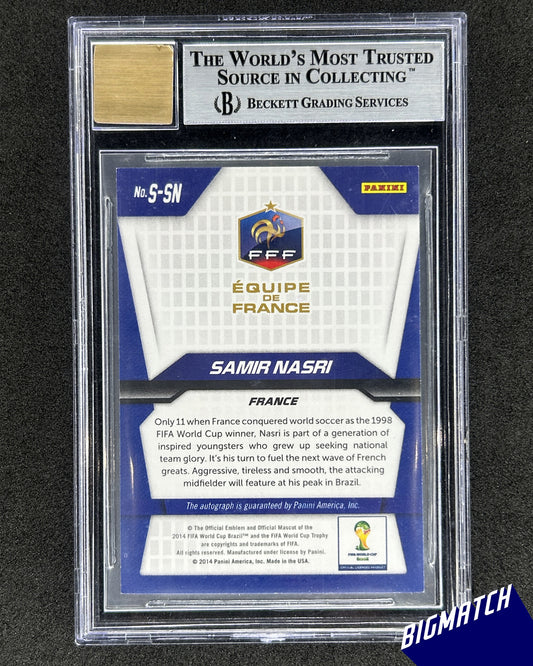 Samir Nasri - 2014 PANINI PRIZM WORLD CUP - BECKETT 8.5