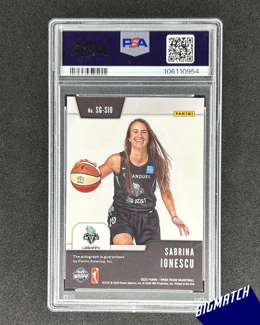 Sabrina Ionescu - 2020 PANINI PRIZM WNBA SIGNATURES - PSA 8