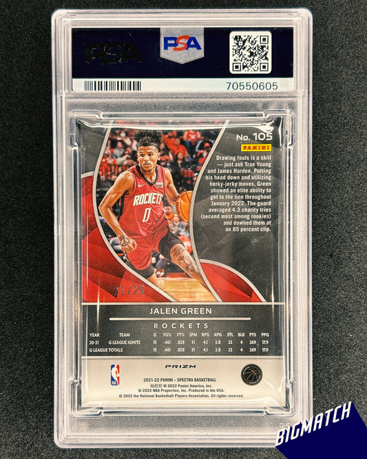 Jalen Green - 2021 PANINI SPECTRA - PSA 9