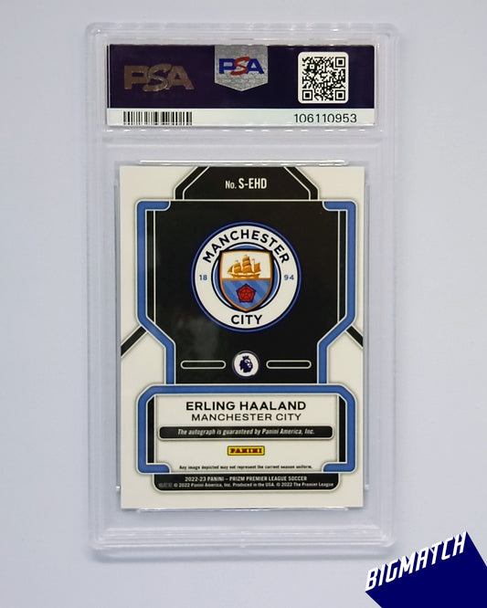 Erling Haaland - 2022-23 PANINI PRIZM PREMIER LEAGUE SIGNATURES - PSA 10