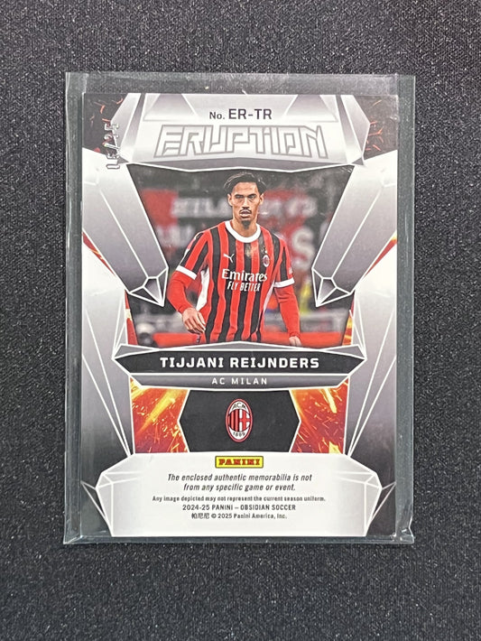 TIJJANI REIJNDERS - 2024/25 PANINI OBSIDIAN ERUPTION PATCH /35 #ER-TR