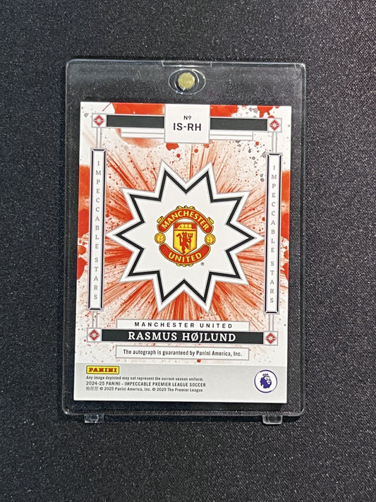 RASMUS HOLJUND - 2024/2025 PAINI IMPECCABLE PREMIER LEAGUE #IS-RH /25 AUTO