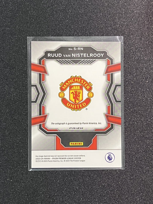 RUUD VAN NISTELROOY - 2023/24 PANINI PREMIER LEAGUE RED #S-RN AUTO