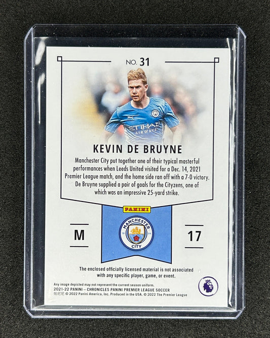 KEVIN DE BRUYNE - 2021-22 PANINI CHORNICLES PANINI PREMIER LEAGUE