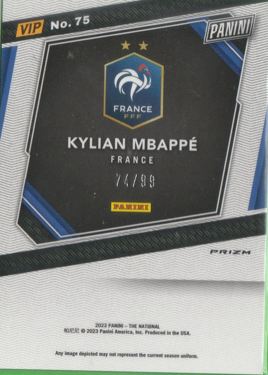 Kylian Mbappé - 2023 PANINI THE NATIONAL #75 /99