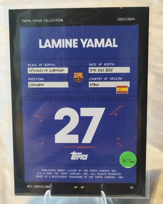 Lamine Yamal - 2024 TOPPS FOCUS COLLECTION #30