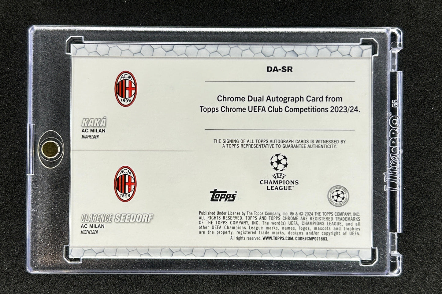 KAKA / CLARENCE SEEDORF - 2024 TOPPS CHROME