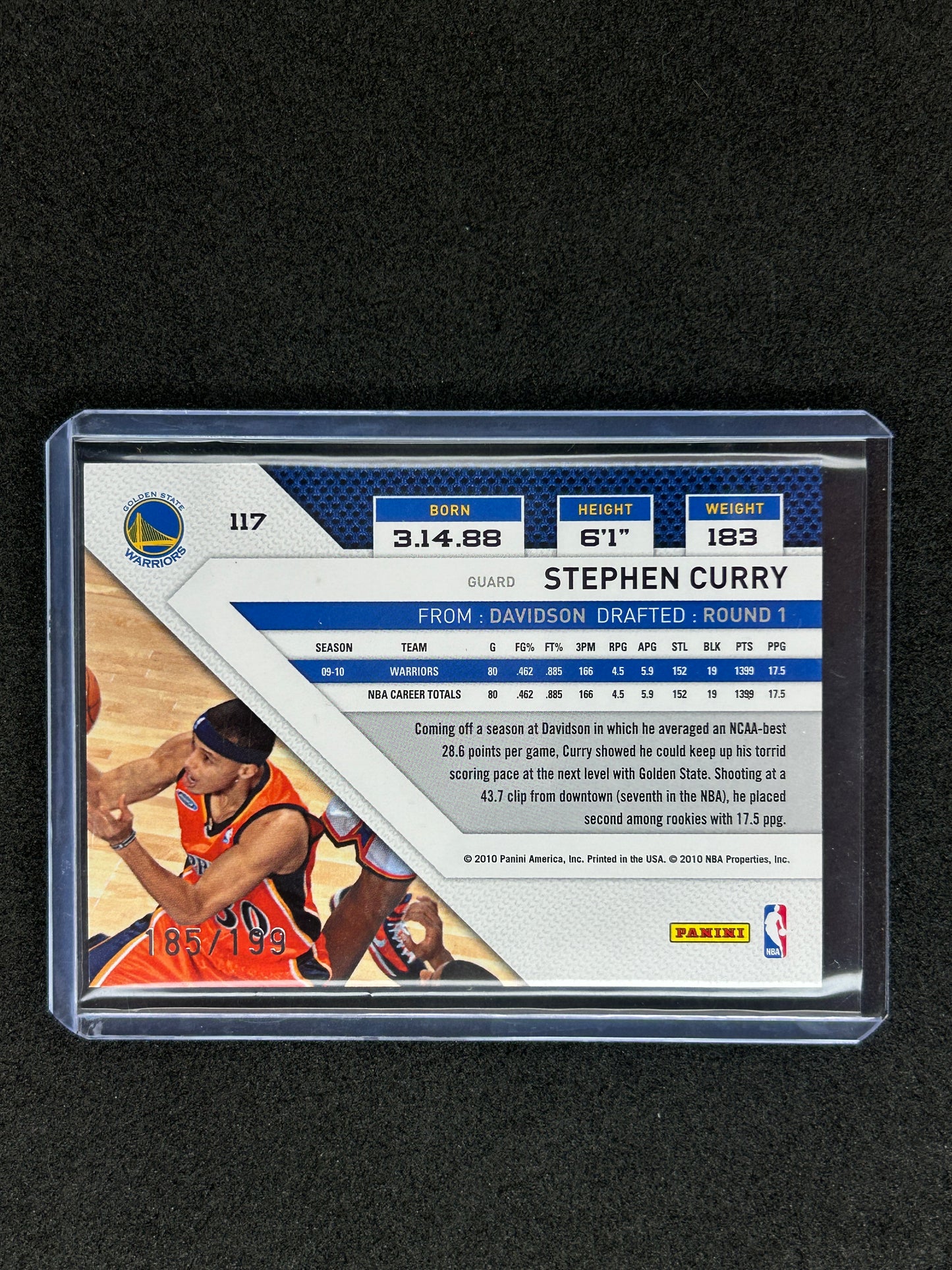 STEPHEN CURRY - 2010 Panini Threads