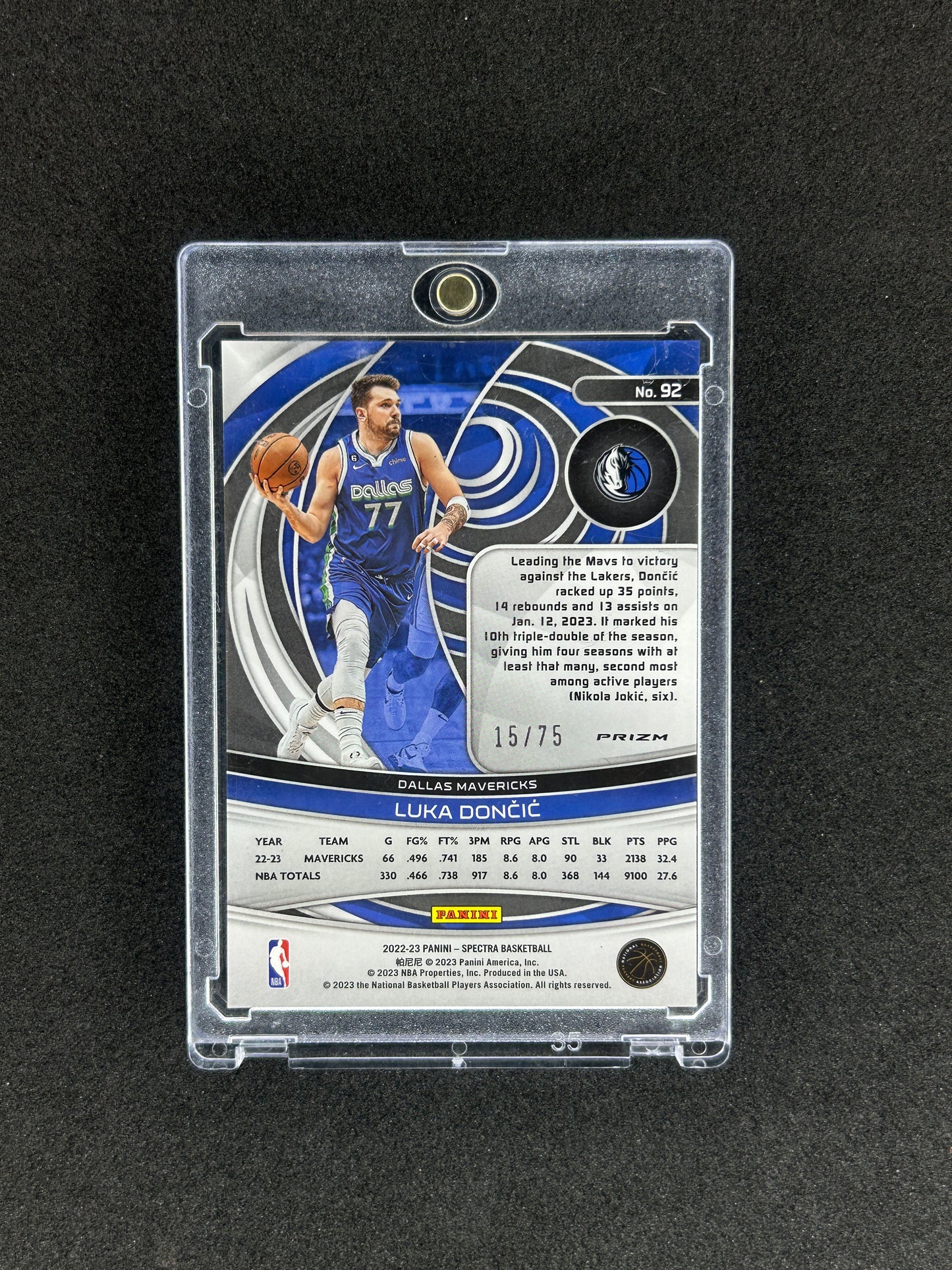 Luka doncic - 2022-23 PANINI SPECTRA