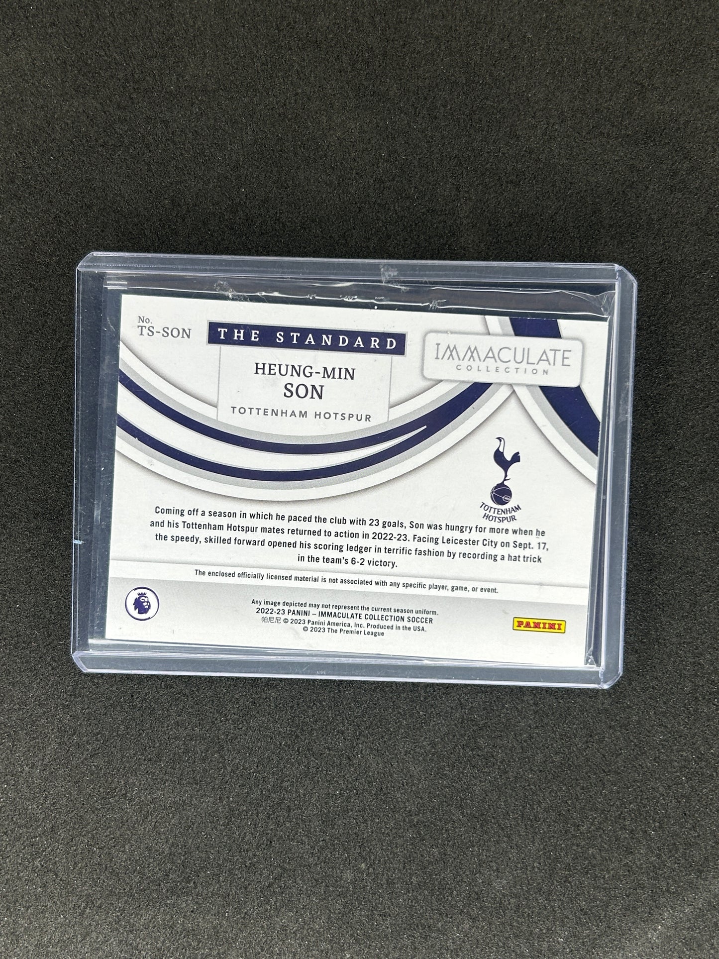 HEUNG-MIN SON - 2022-23 PANINI IMMACULATE COLLECTION #TS-SON /25 PATCH