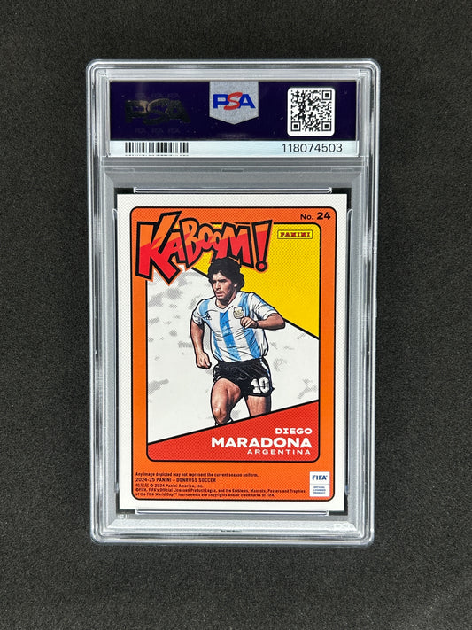 DIEGO MARADONA - 2024-25 PANINI DONRUSS KABOOM! #24 PSA 9