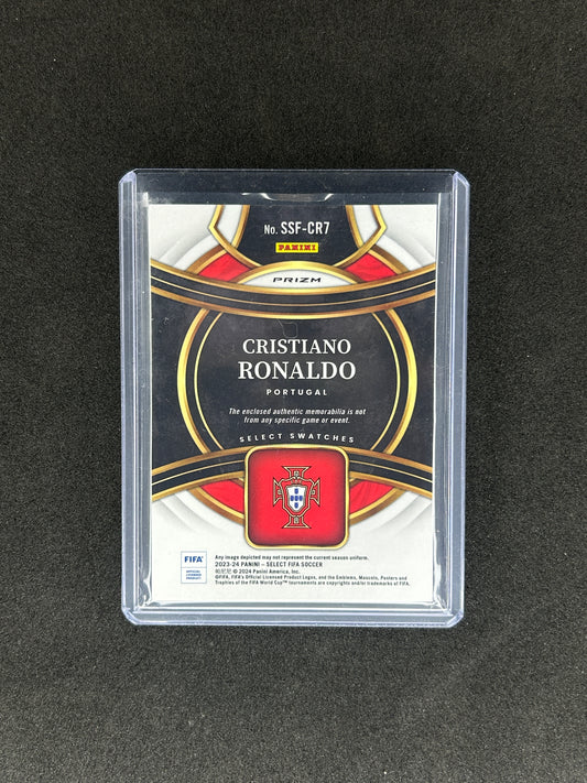 CRISTIANO RONALDO - 2023-24 PANINI SELECT FIFA #SSF-CR7 REFRACTOR PATCH