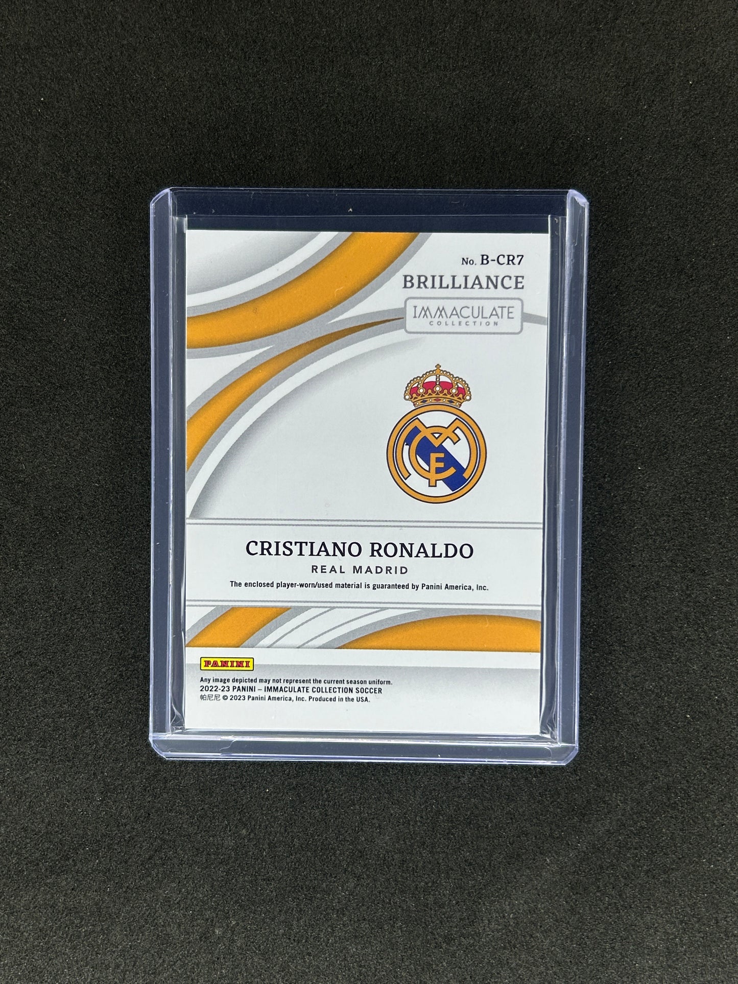 CRISTIANO RONALDO - 2022-23 PANINI IMMACULATE BRILLIANCE #B-CR7 /99 PATCH