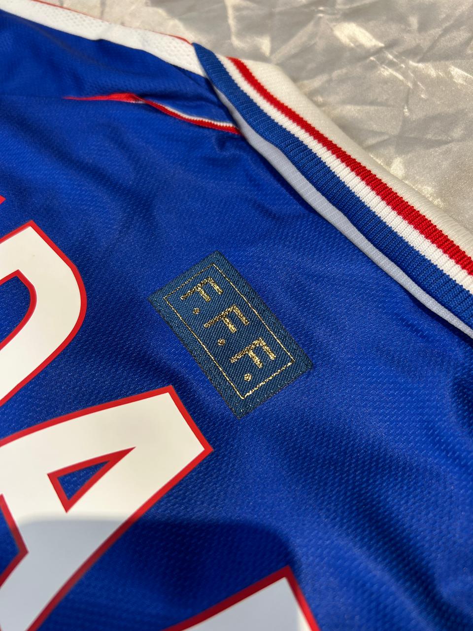 ZINEDINE ZIDANE BACK SIGNED FRANCE 1998 HOME SHIRT