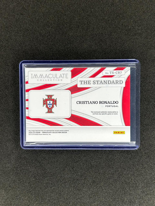 CRISTIANO RONALDO - 2024-25 PANINI IMMACULATE COLLECTION - THE STANDARD #TS-CR7 /65 PATCH