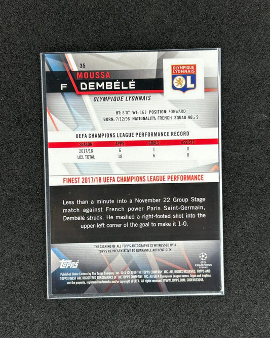 MOUSSA DEMBELE - 2019 TOPPS FINEST #35 /150