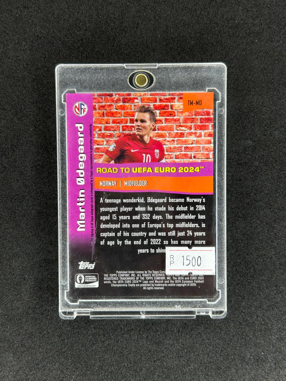 MARTIN ODEGAARD - 2023 TOPPS FINEST #TM-MD AUTO