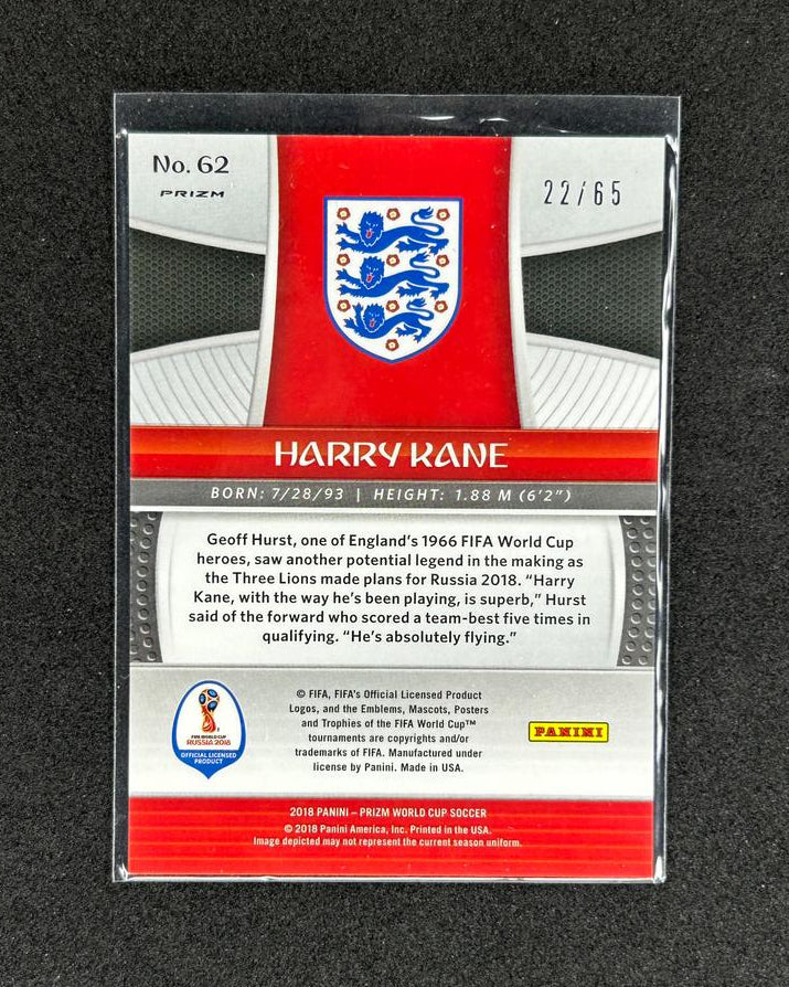 HARRY KANE - 2018 PANINI PRIZM WORLD CUP #62 /65
