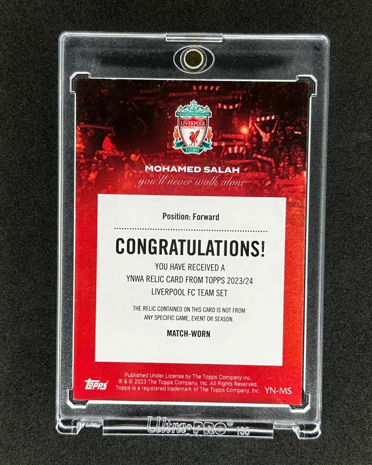MOHAMED SALAH - 2023 TOPPS YOU'LL NEVER WALK ALONE # YN-MS /250 PATCH