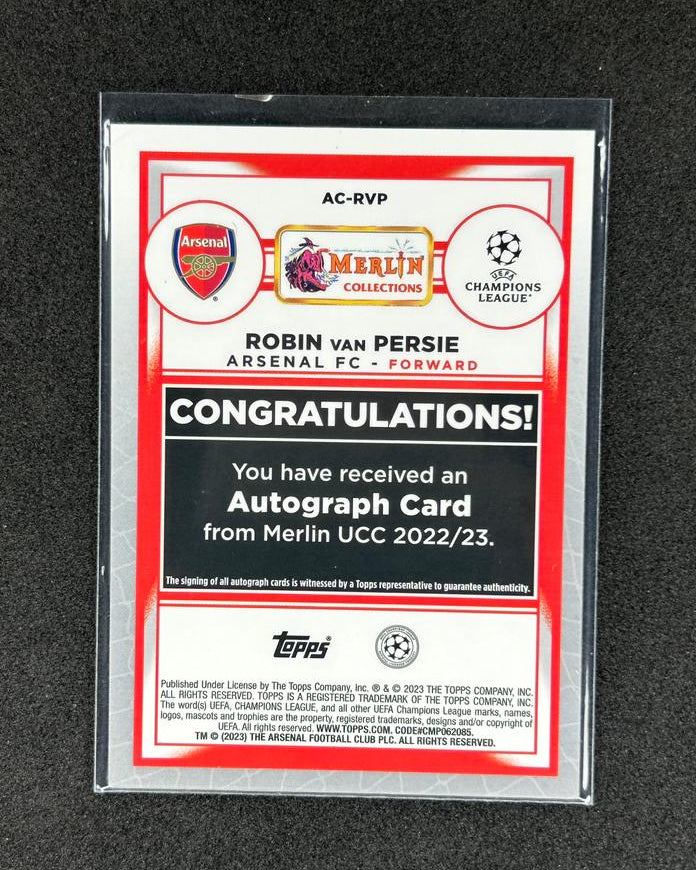 ROBIN VAN PERSIE - 2023 TOPPS MERLIN #AC-RVP /25