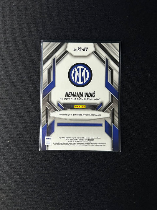 NEMANJA VIDIC - 2025-26 Panini Prizm FIFA Prolific Signatures Auto #PS-NV