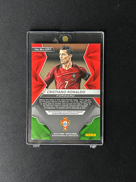 CRISTIANO RONALDO - 2016-17 PANINI - SUPERSTAR JERSEY #SU-CR7 /30 AUTO