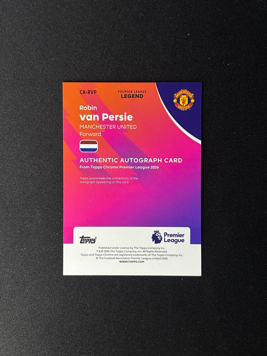 Robin Van Persie - 2026 Topps Chrome auto #CA-RVP /75