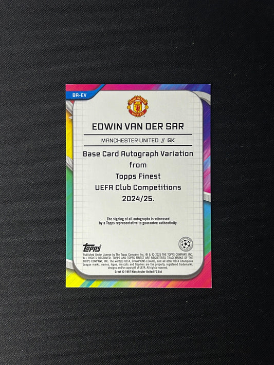 EDWIN VAN DER SAR - 2024-25 TOPPS FINEST AUTO #BR-EV /50