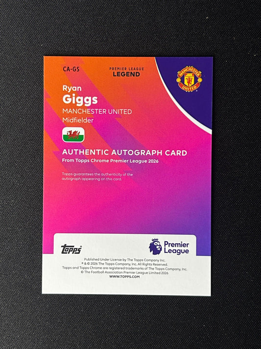 RYAN GIGGS - 2025-26 TOPPS CHROME AUTO /50 #CA-GS