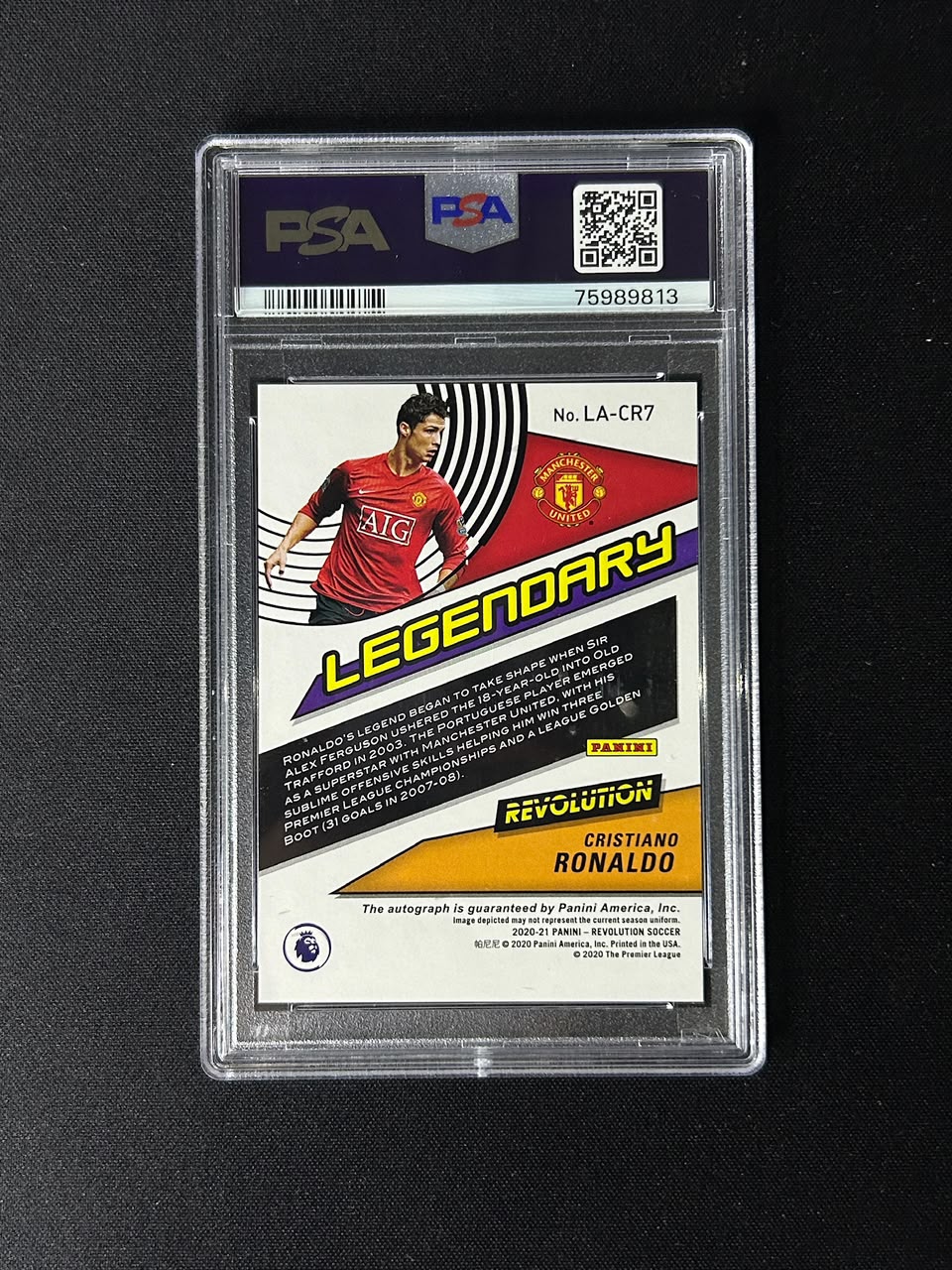 Cristiano Ronaldo - 2020 Panini Revolution Legendary Auto PSA 10