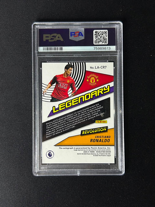 Cristiano Ronaldo - 2020 Panini Revolution Legendary Auto PSA 10