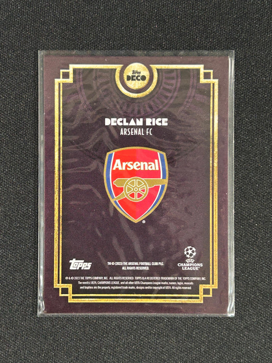 DECLAN RICE - 2023 TOPPS DECO UCC ARSENAL AUTOGRAPH AUTO /25