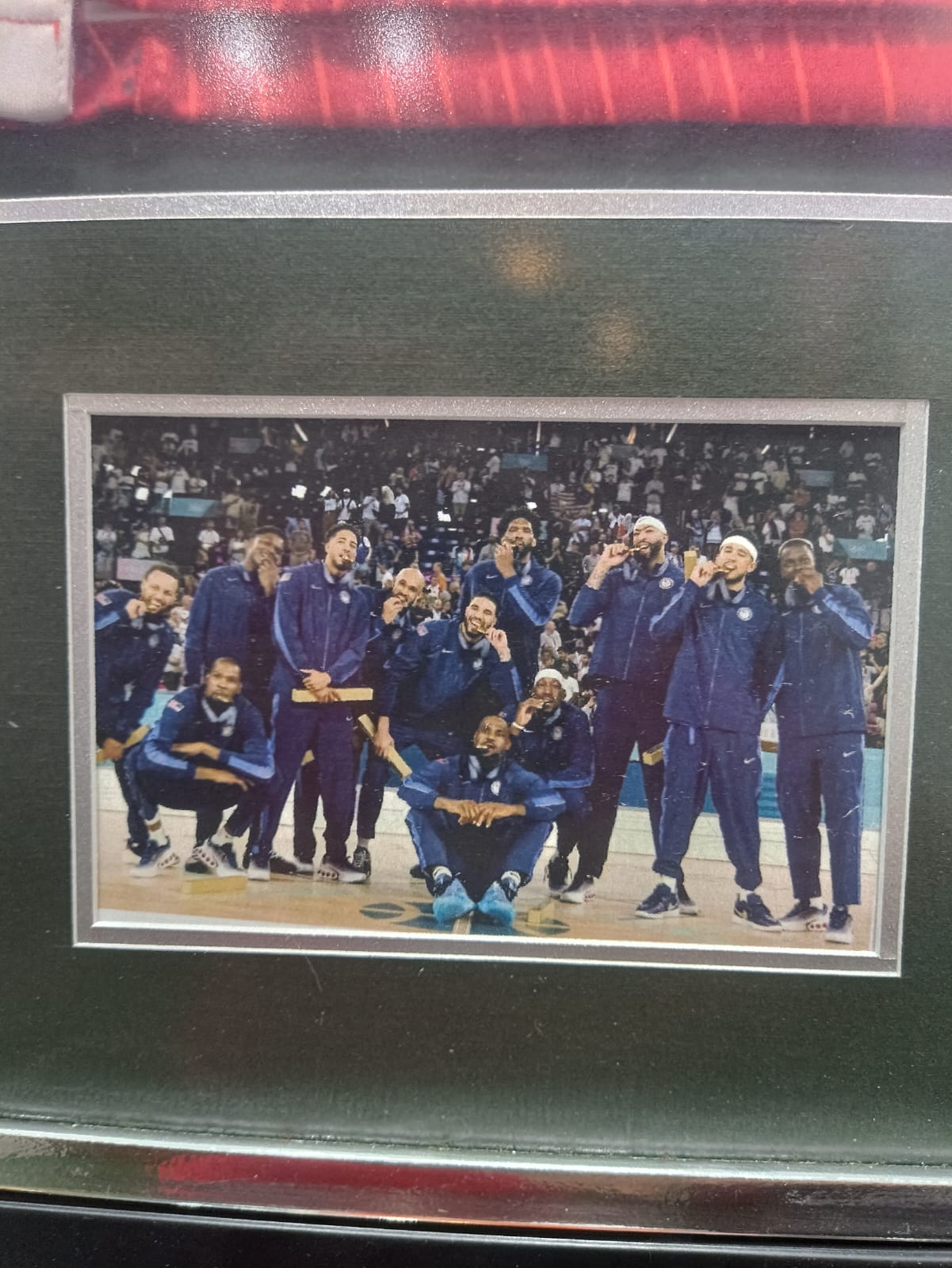 USA Basketball Team #6 Lebron James - All Team Signed Jersey with COA