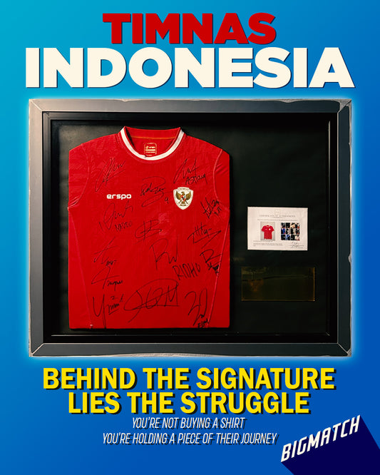 Indonesia National Team Signed Jersey – A Tribute to Grit, Passion, and National Pride
