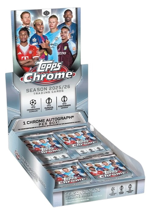 2025/26 Topps Chrome UEFA Club Competitions Hobby Box