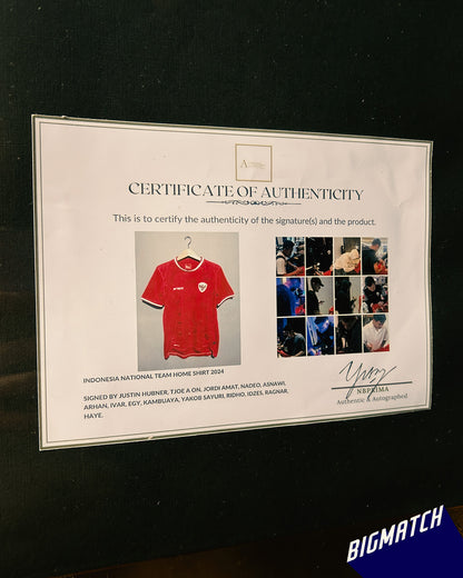 Indonesia National Team Signed Jersey – A Tribute to Grit, Passion, and National Pride