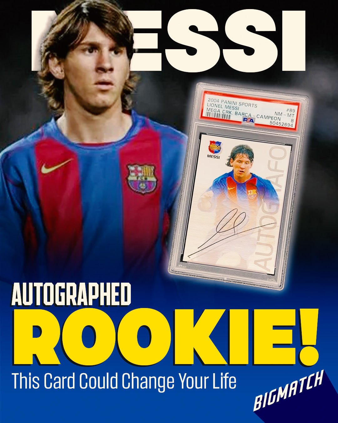 Lionel Messi - 2004 PANINI SPORTS MEGA CRACKS BARCA