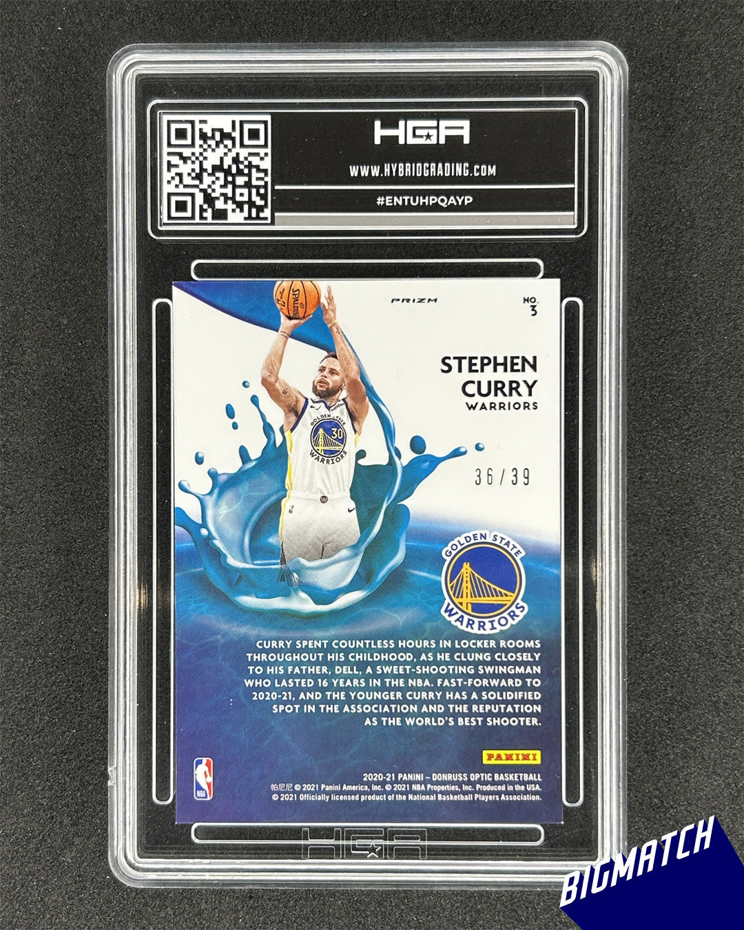 STEPHEN CURRY - 2020-21 PANINI DONRUSS OPTIC SPLASH! ORANGE