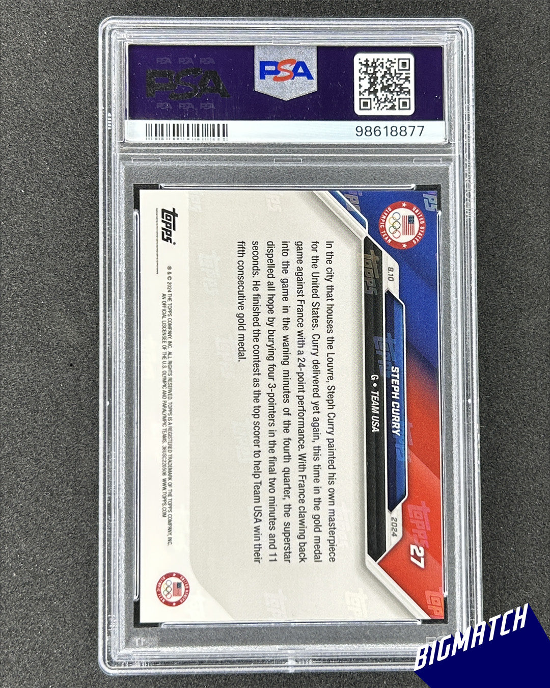 STEPH CURRY - 2024 TOPPS NOW OLYMPIC GAMES