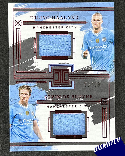 ERLING HAALAND/KEVIN DE BRUYNE - 2023 PANINI IMPECCABLE PREMIER LEAGUE